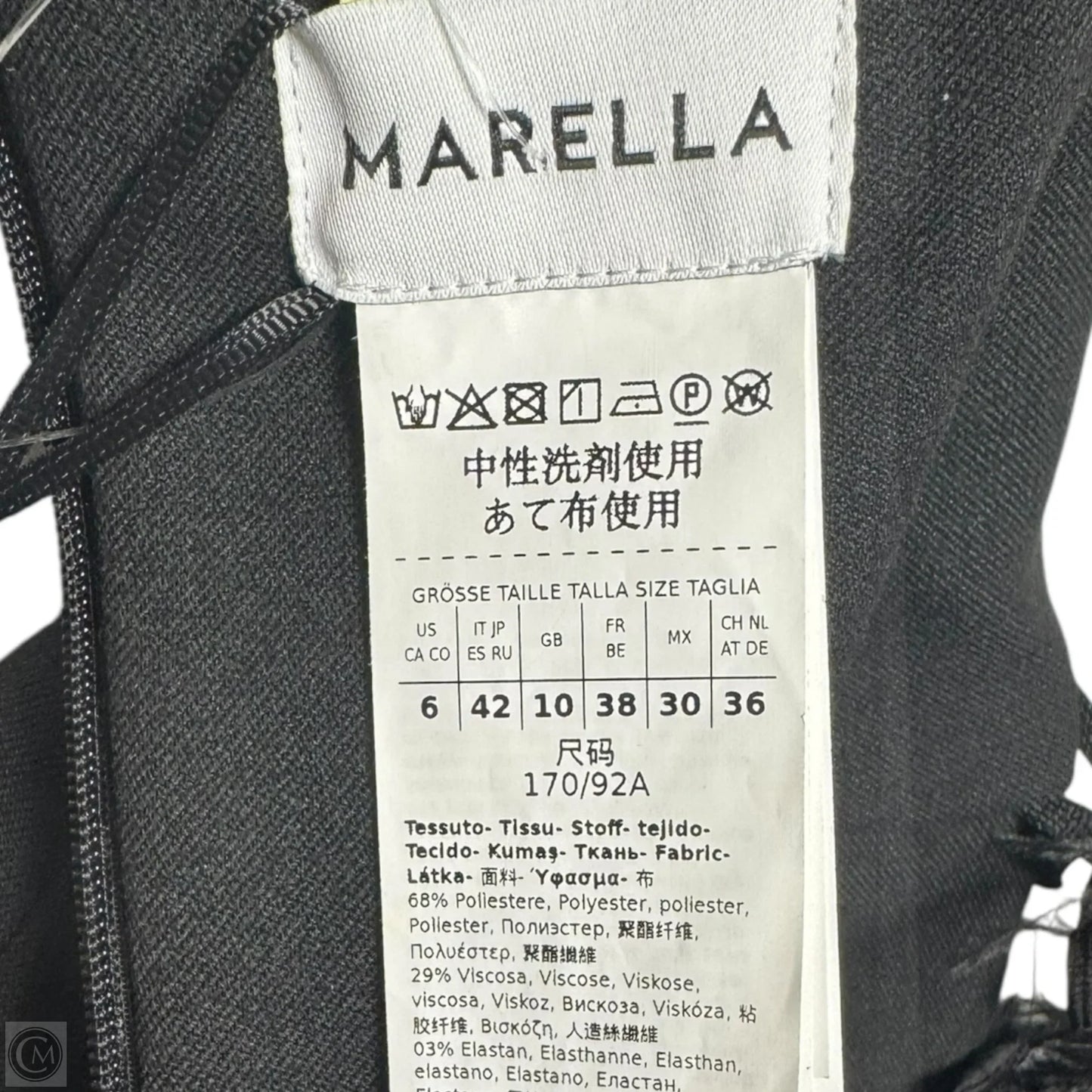 Lira Cocktail Mini Dress By Marella In Black, Size: 6