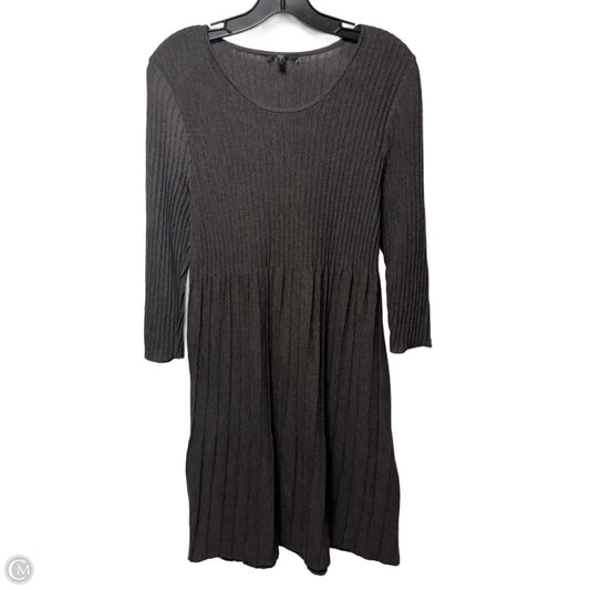 Wool Dress Sweater By Eileen Fisher In Grey, Size: S