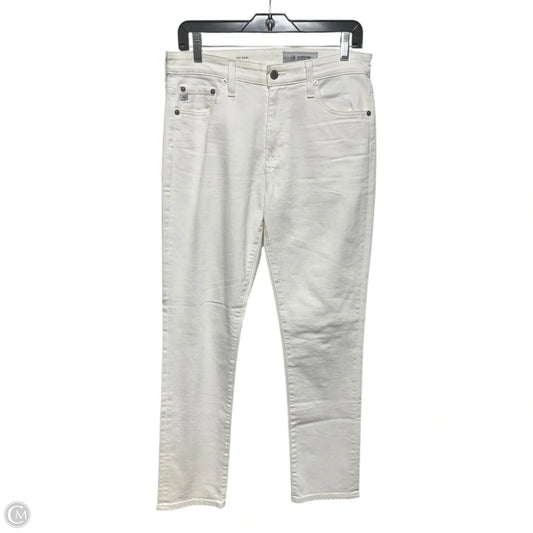 Mari High Rise Straight Jeans By Adriano Goldschmied In White, Size: 10