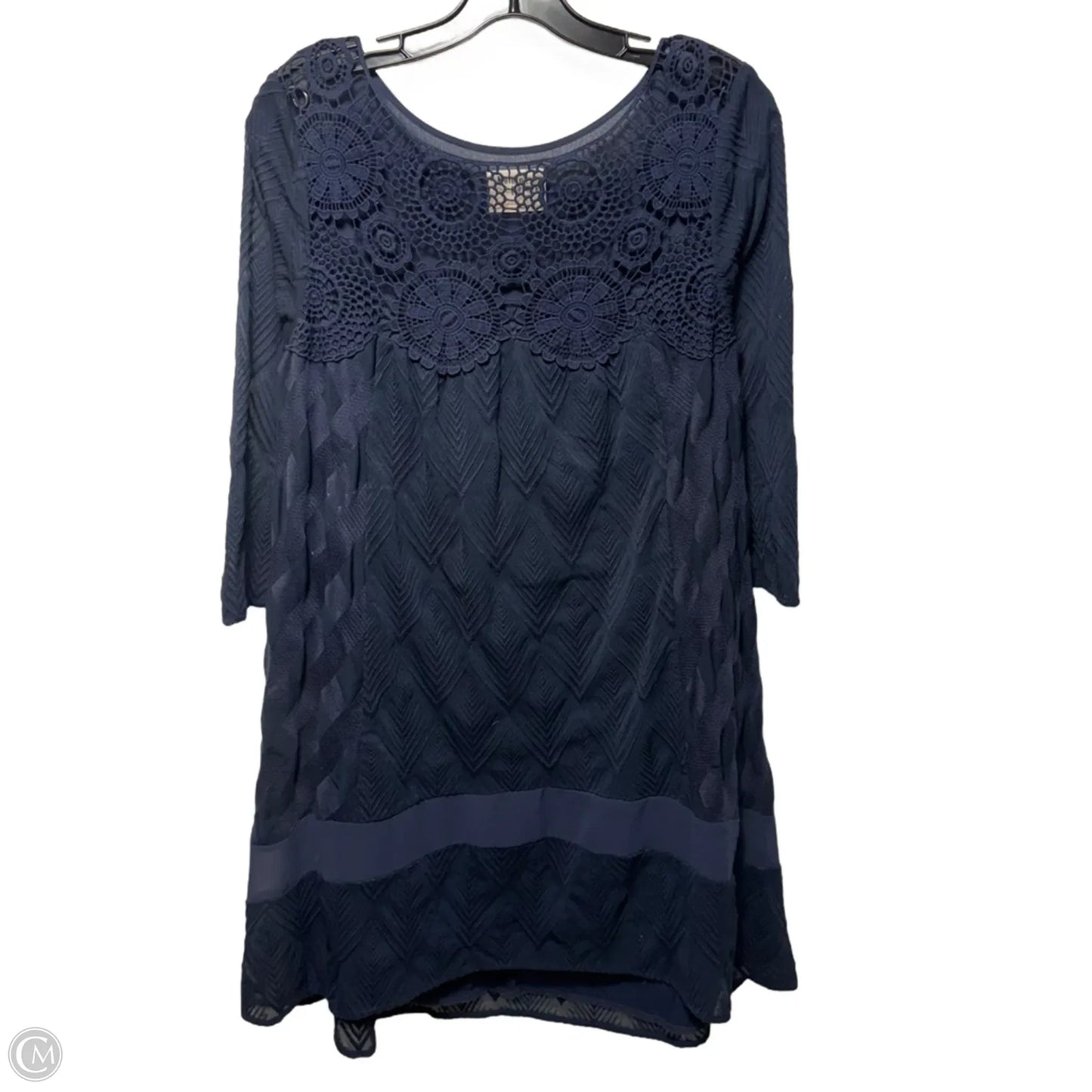 Augusta Crochet Lace Dress By Holding Horses X Anthropologie In Navy, Size: S