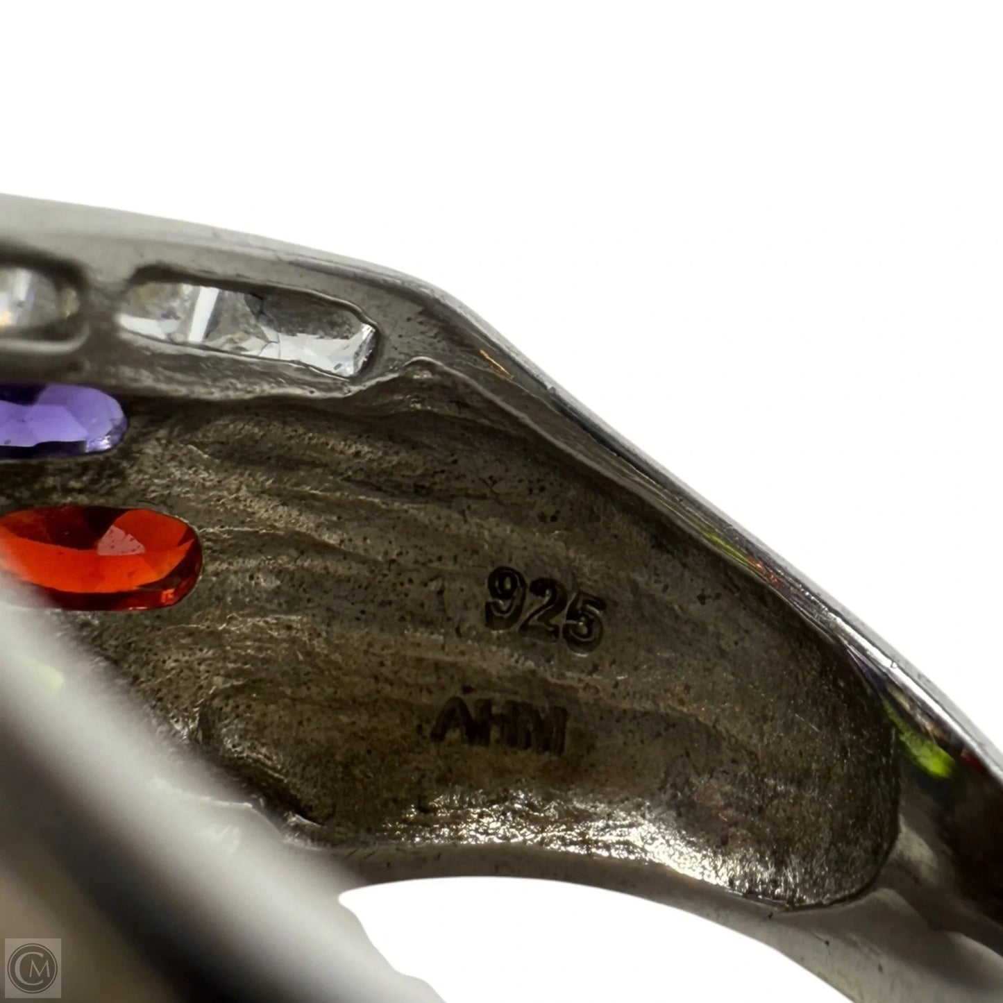 Sinatra Simulated Diamond Multi Gem & Sterling Silver Ring, Size: 8