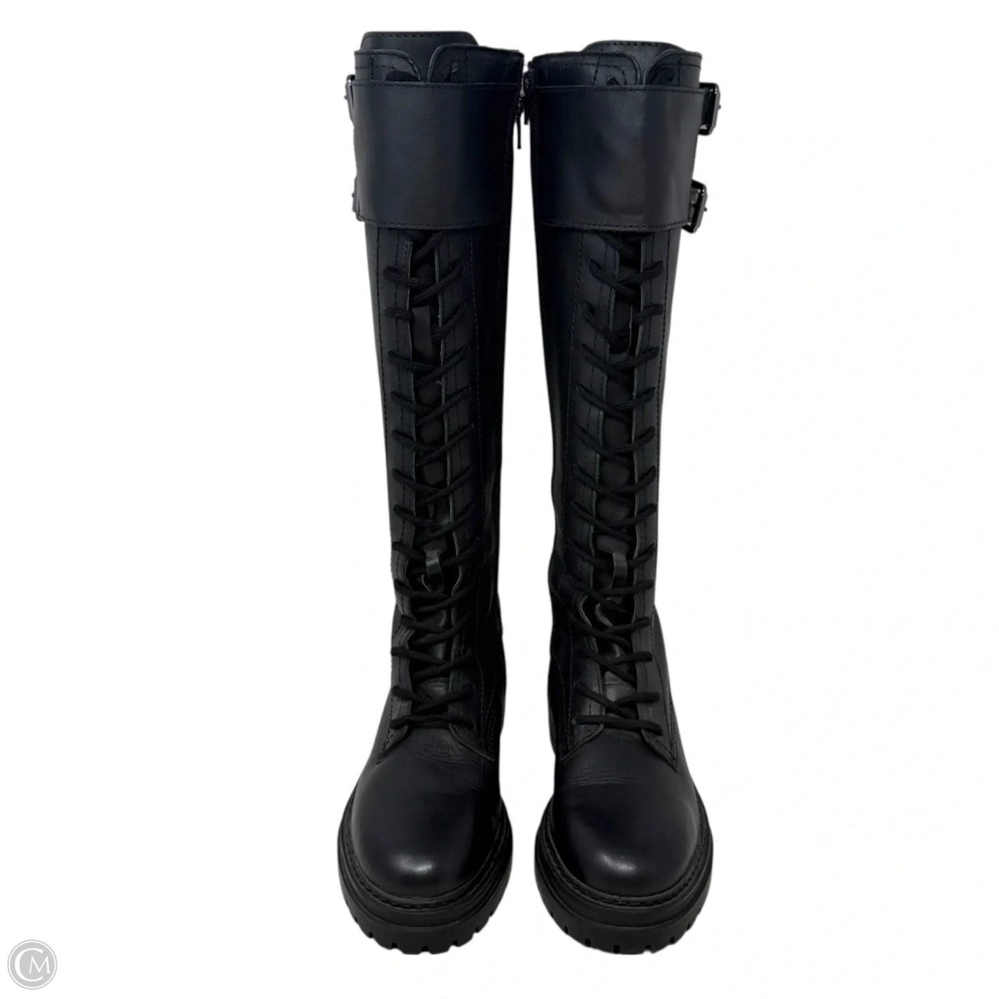 Lenky Tall Combat Boots By Steve Madden In Black, Size: 6