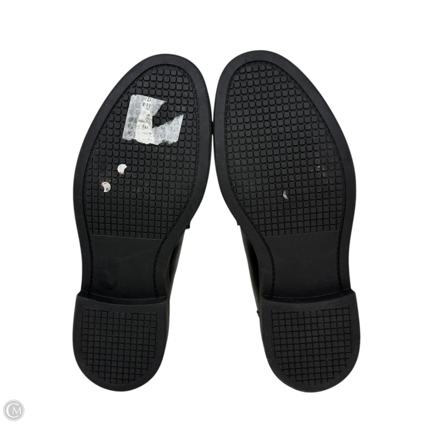 Karmine Leather Loafers By Steve Madden In Black & Gold, Size: 5