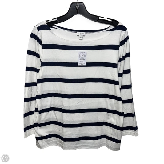Top Long Sleeve Basic By J. Crew In Striped Pattern, Size: S