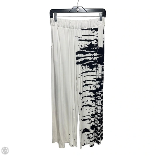 Wide Leg Pants Lounge By Elsewhere In Black & White, Size: S