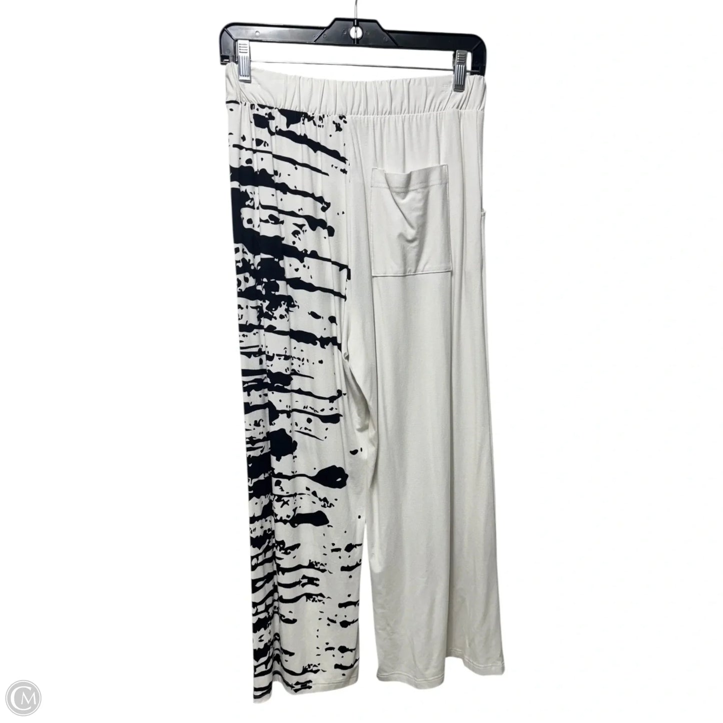 Wide Leg Pants Lounge By Elsewhere In Black & White, Size: S