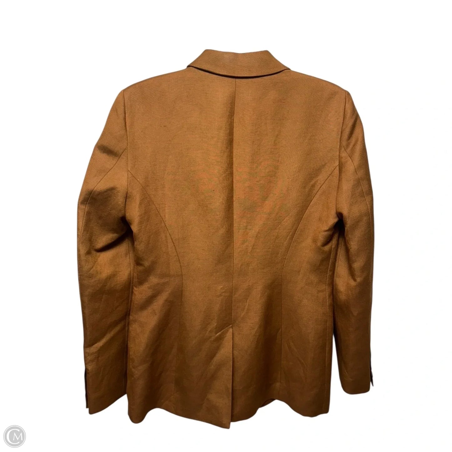 Linen Blend Blazer By Karen Millen In Brown, Size: 12