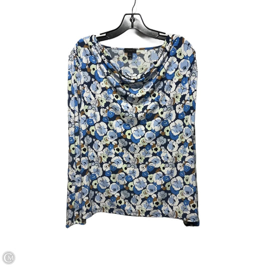 Top Long Sleeve By Ann Taylor In Floral Print, Size: Xl