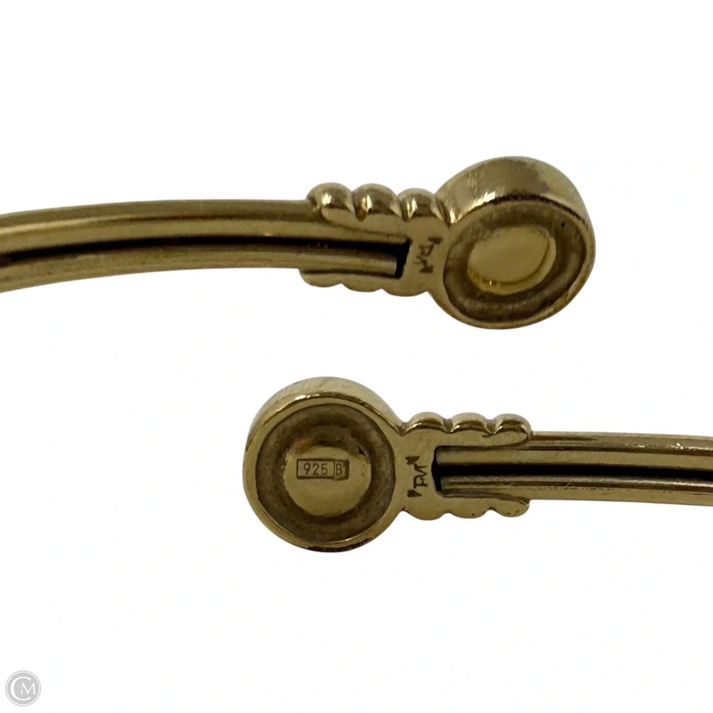 Gold Over Sterling Silver Black Pearl Bracelet