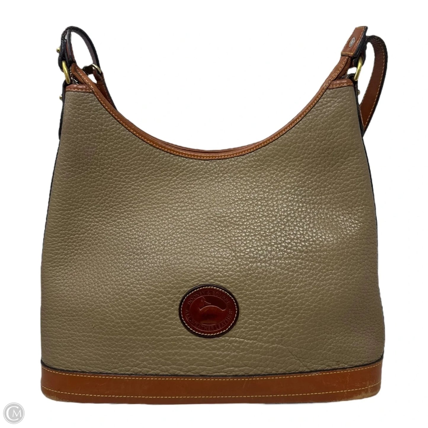 AS IS Vintage Pebbled Leather Shoulder Handbag Designer By Dooney And Bourke, Size: Medium