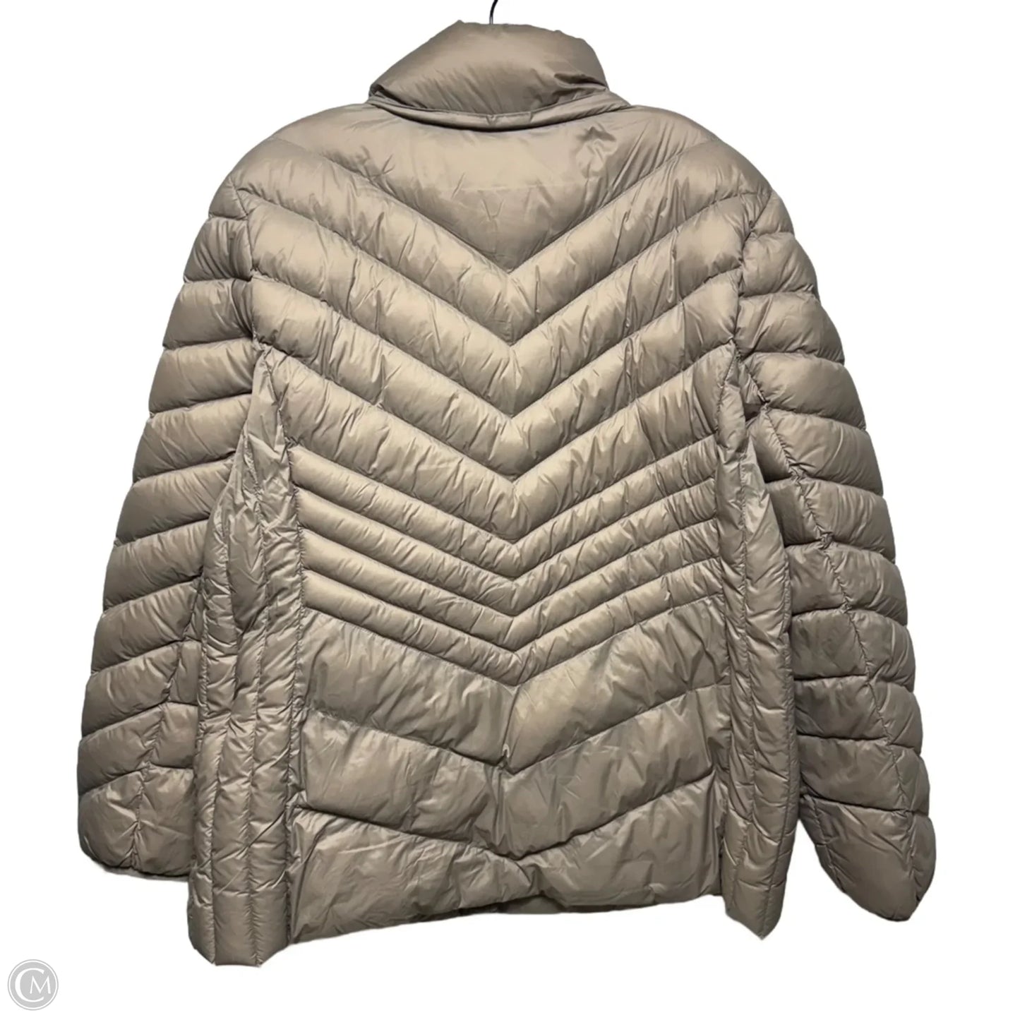 Down Blend Fill Jacket Puffer & Quilted By London Fog In Taupe, Size: XL