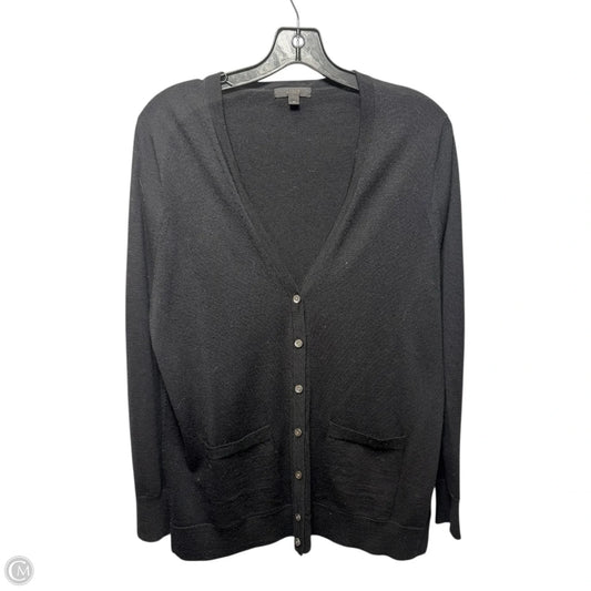 Merino Wool Sweater Cardigan By J. Crew In Black, Size: M