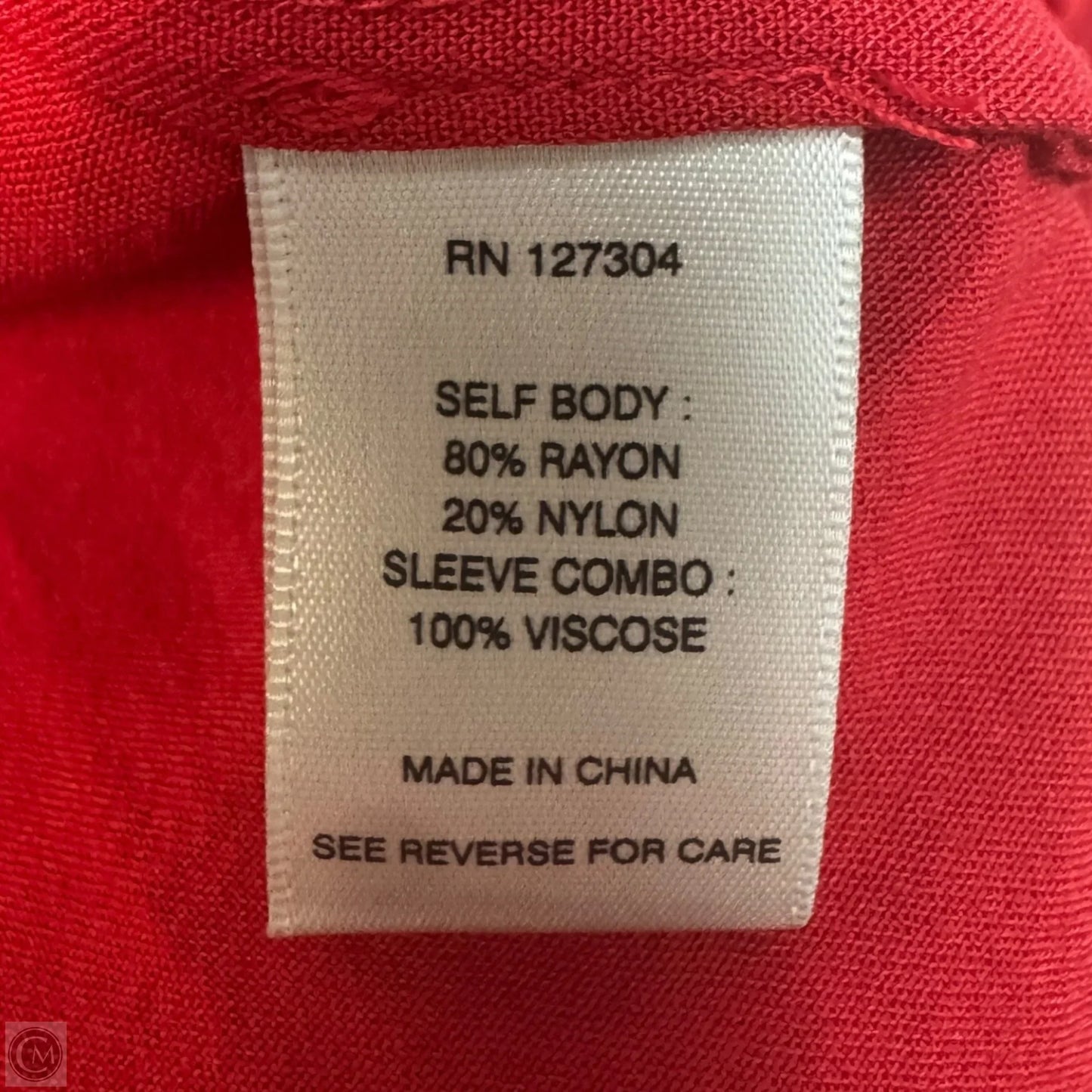 Top Long Sleeve By John Mark In Red, Size: 2x