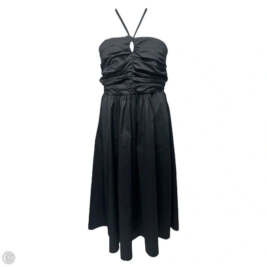 Ruched Halter Dress Party Midi By Marella In Black, Size: 14