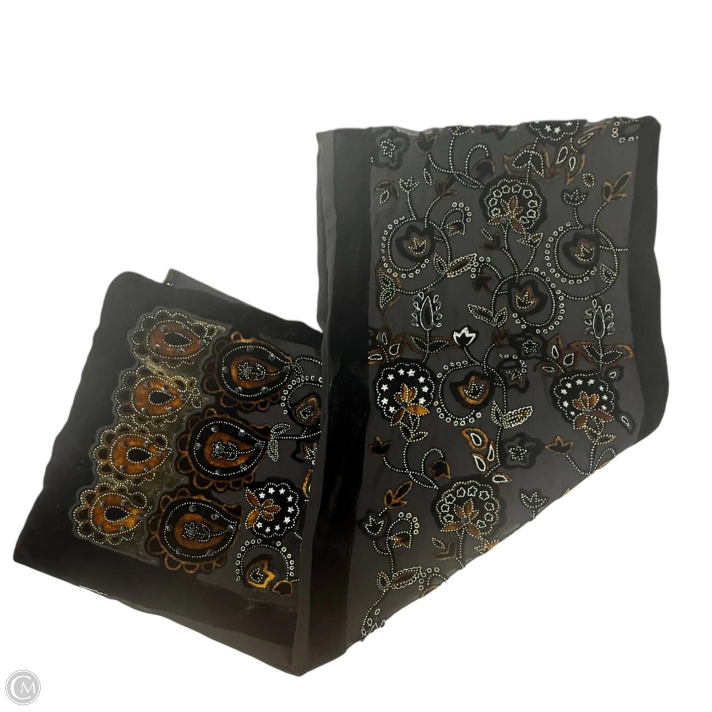 Burnout Velvet Scarf Long