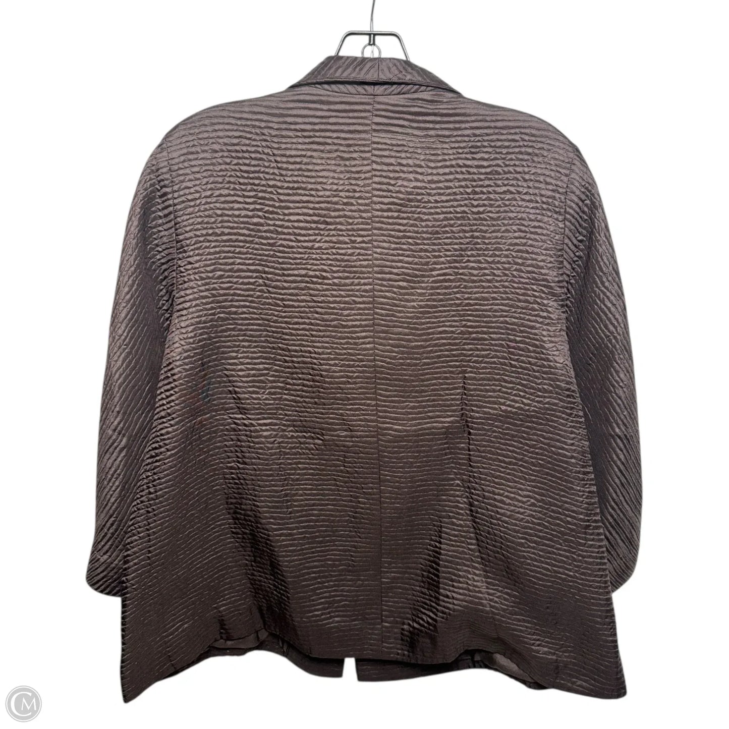 Silk Blazer By Eileen Fisher In Brown, Size: Xs