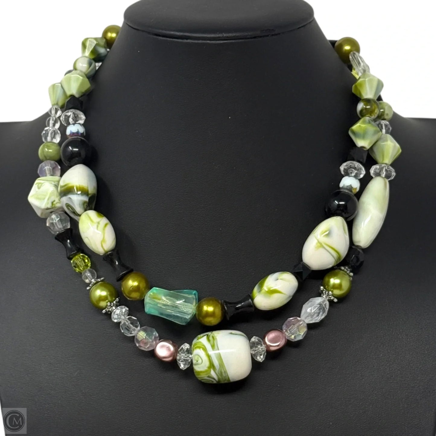 Multi Way Beaded Statement Necklace By Ms. V 2008