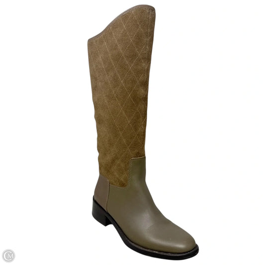 Zena Boots Mid-calf Flats By Donald Pliner In Taupe, Size: 5.5
