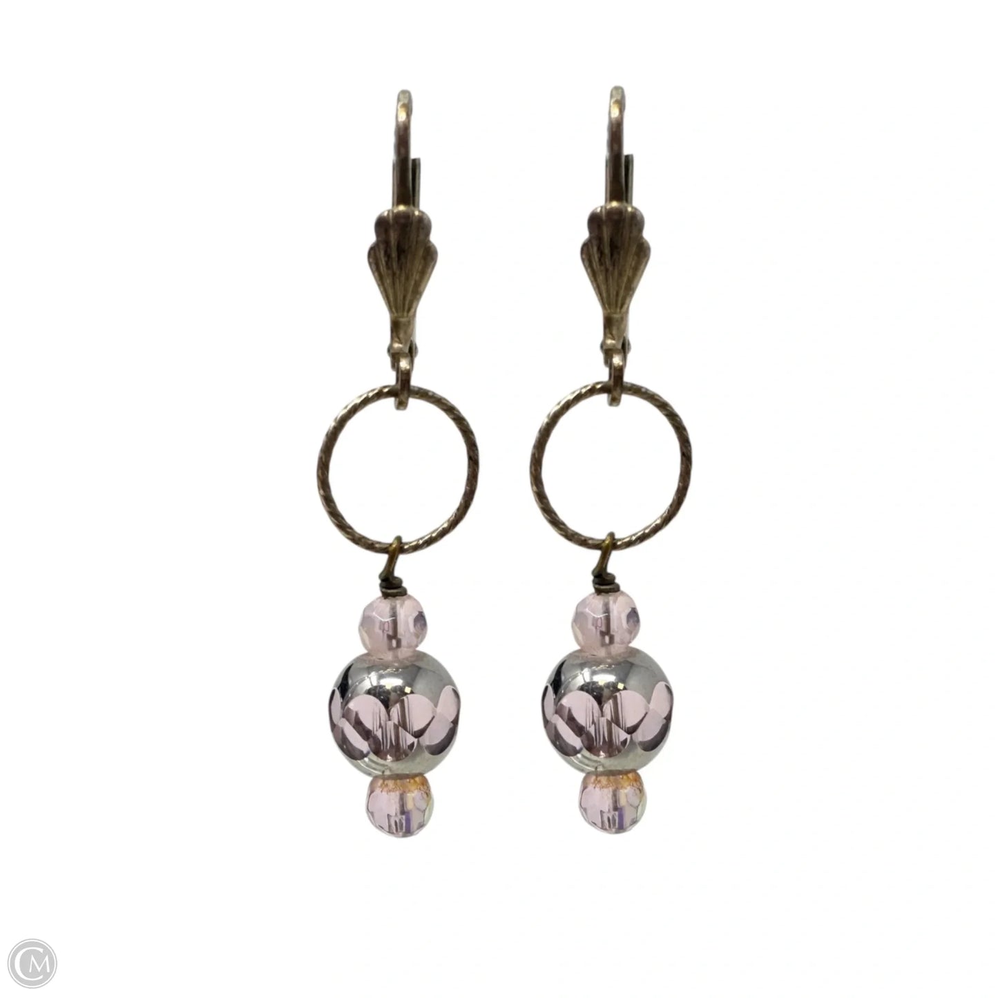 Handmade Glass Bead Dangle Earrings