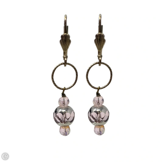 Handmade Glass Bead Dangle Earrings