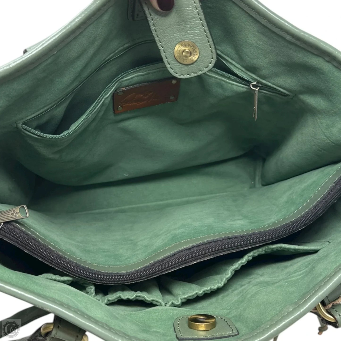 Adeline Tooled Leather Tote Designer By Patricia Nash, Size: Large