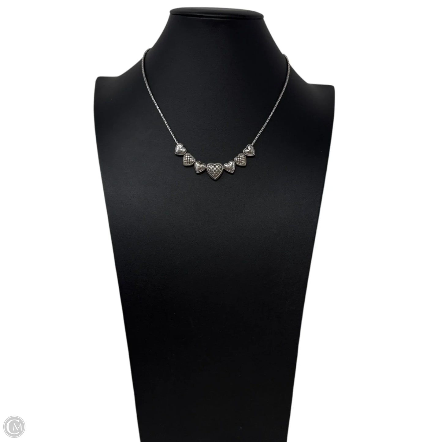 Retired Silver Plated Enchanted Hearts NecklaceBy Brighton