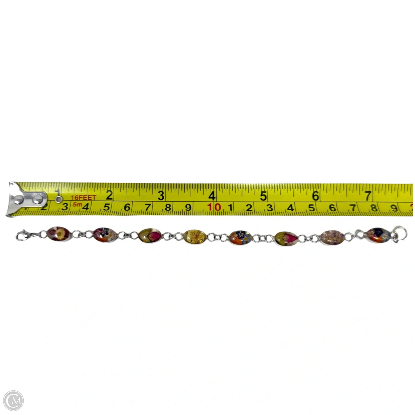 Vintage Alpaca Mexico Botanical Bracelet