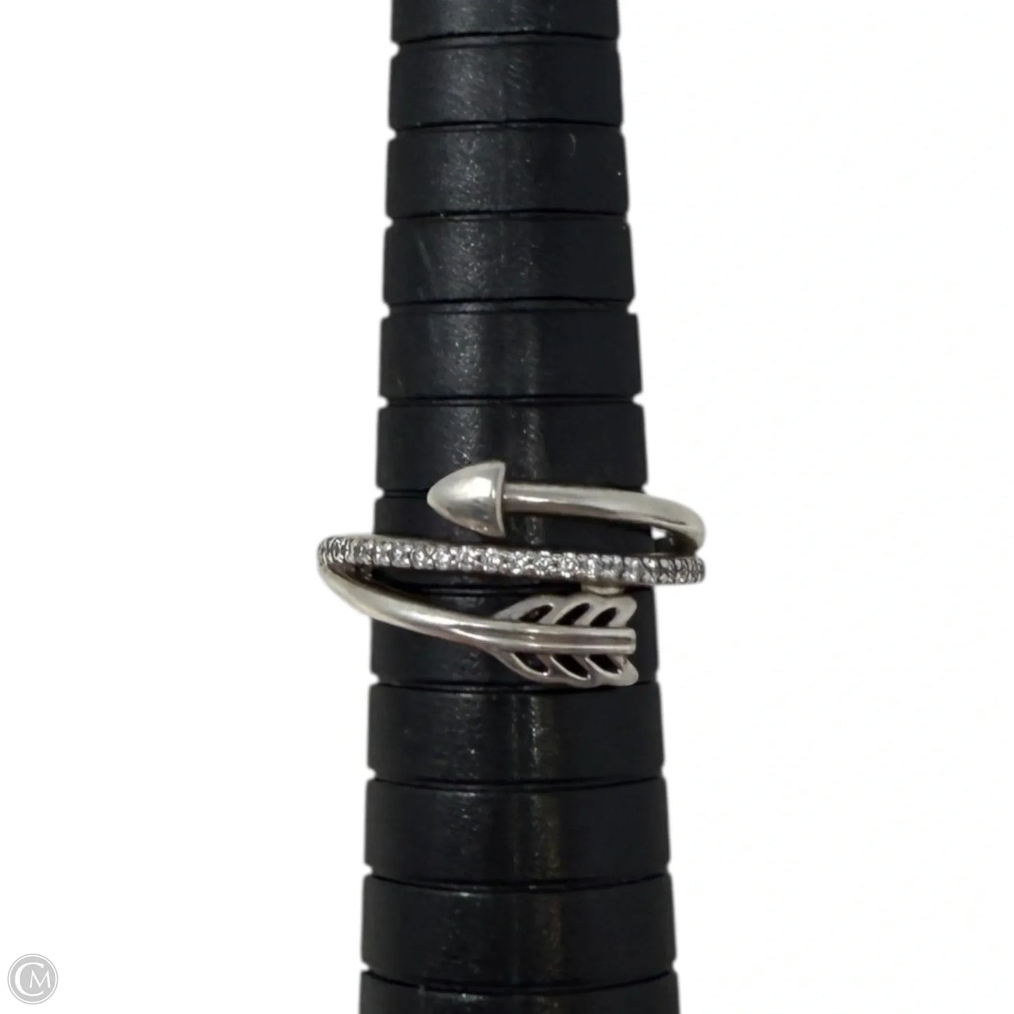 Sterling Silver & CZ Sparkling Arrow Ring By Pandora, Size: 6