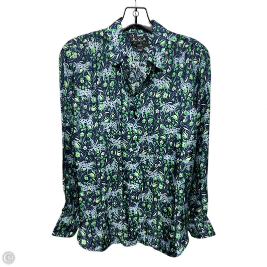 Top Long Sleeve By J. Crew In Animal Print, Size: 2