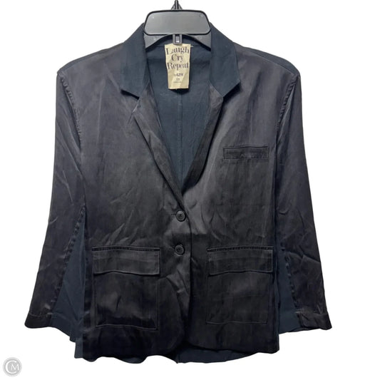 Lightweight Cotton & Silk Blazer By Laugh Cry Repeat In Black, Size: Xs
