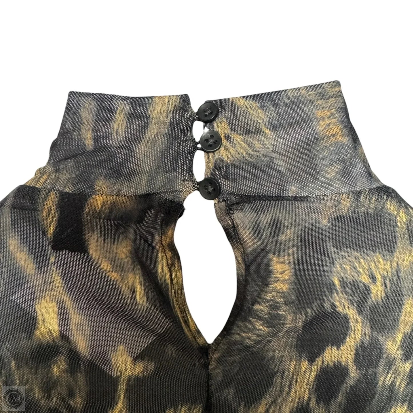 Hanna Leopard Mesh Dress Designer By All Saints In Animal Print, Size: 8