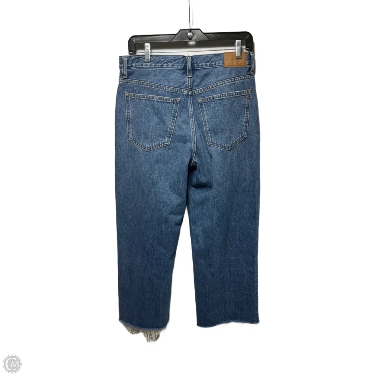 Low-Slung Straight Jeans By Madewell In Blue Denim, Size: 4/27