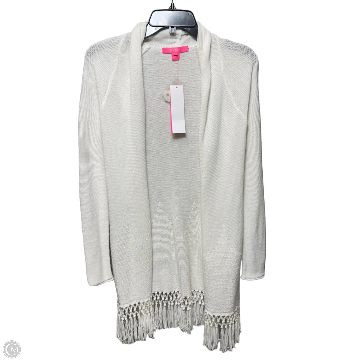 Tatum Sweater Cardigan Designer By Lilly Pulitzer In Cream, Size: Xs