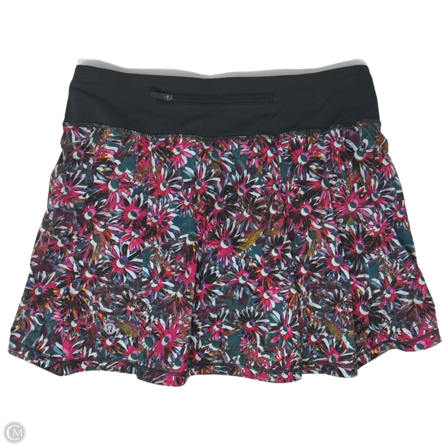 Athletic Skort By Lululemon In Floral Print, Size: 4