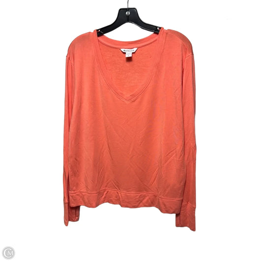 Athletic Top Long Sleeve By Athleta In Orange, Size: L