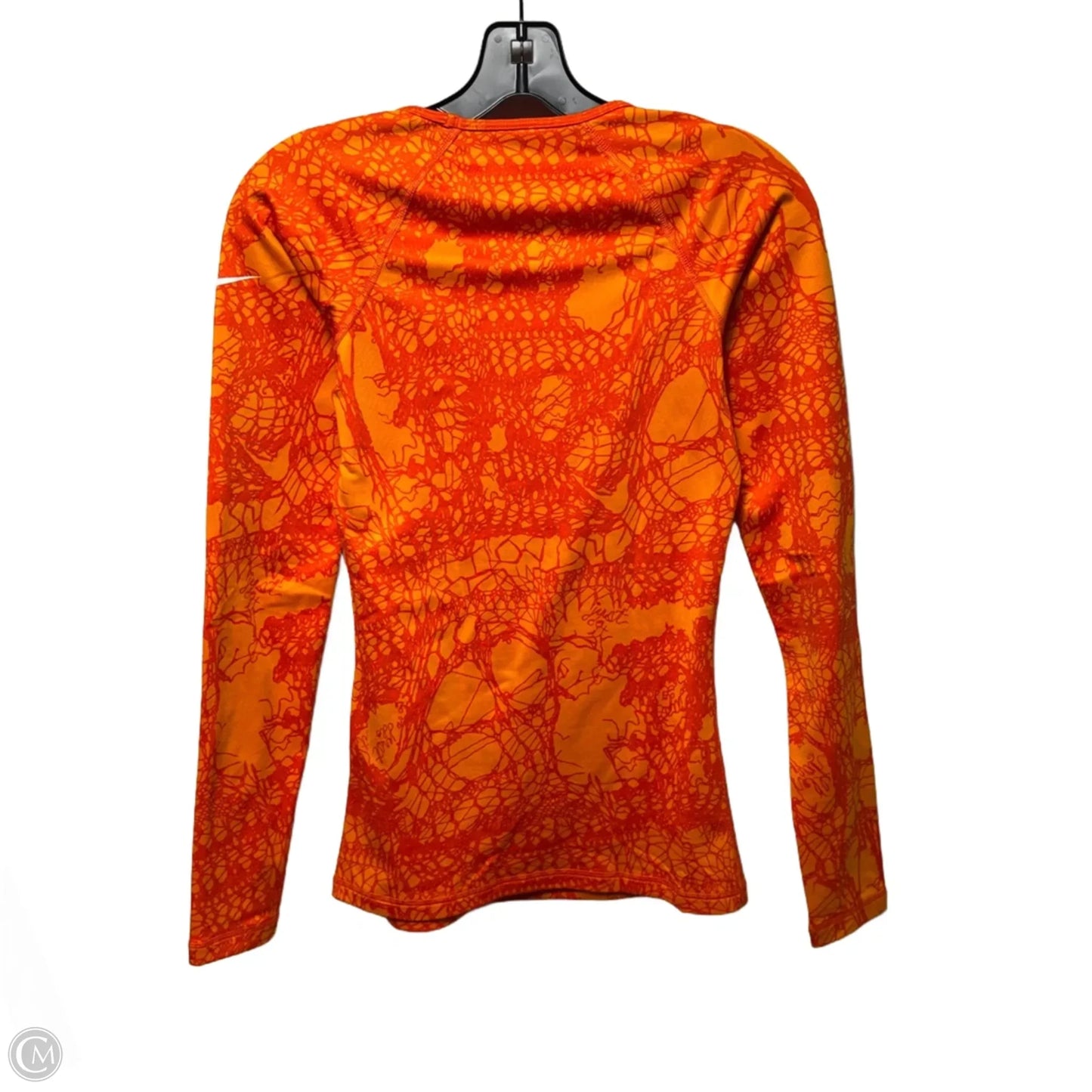 Athletic Top Long Sleeve Crewneck By Nike In Orange, Size: Xs