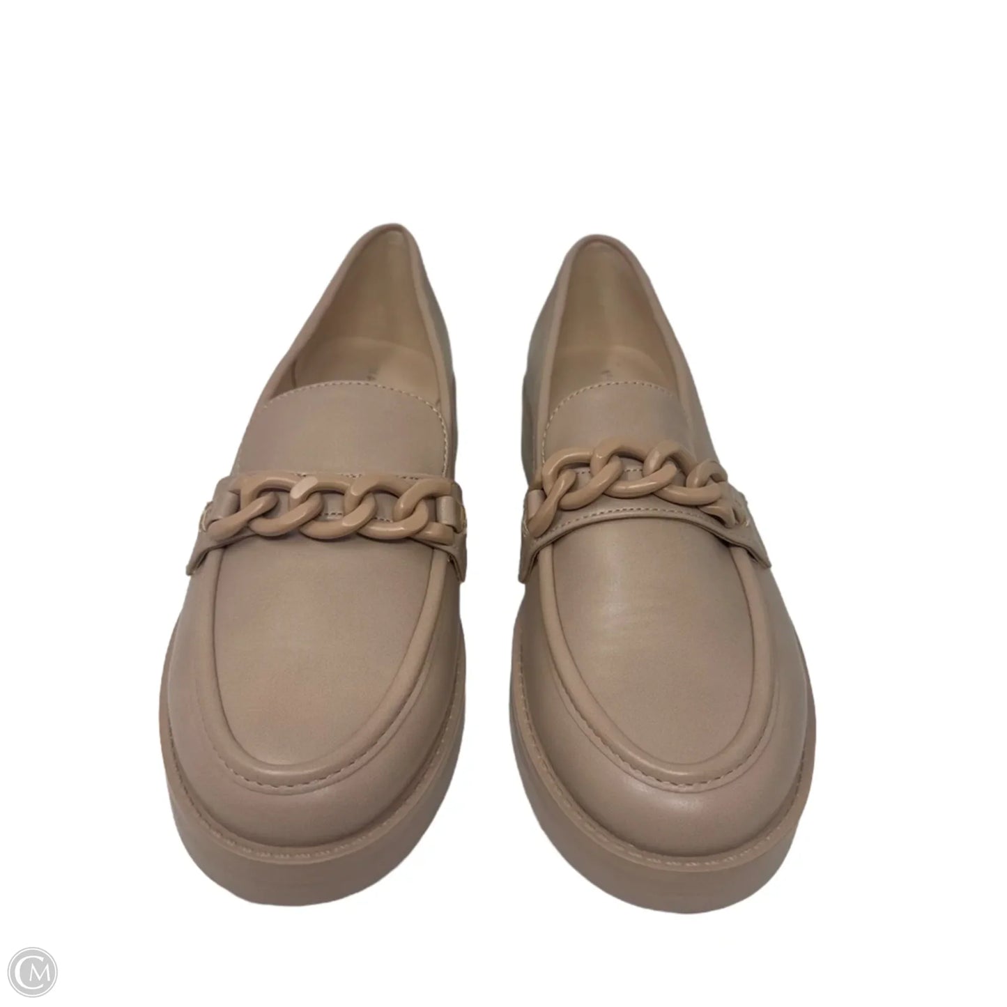 Chain Loafer Shoes Flats By Marc Fisher In Tan, Size: 6.5