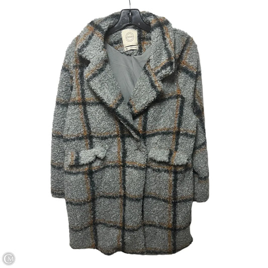 Jacket Faux Fur & Sherpa By Stoosh In Plaid Pattern, Size: Xl