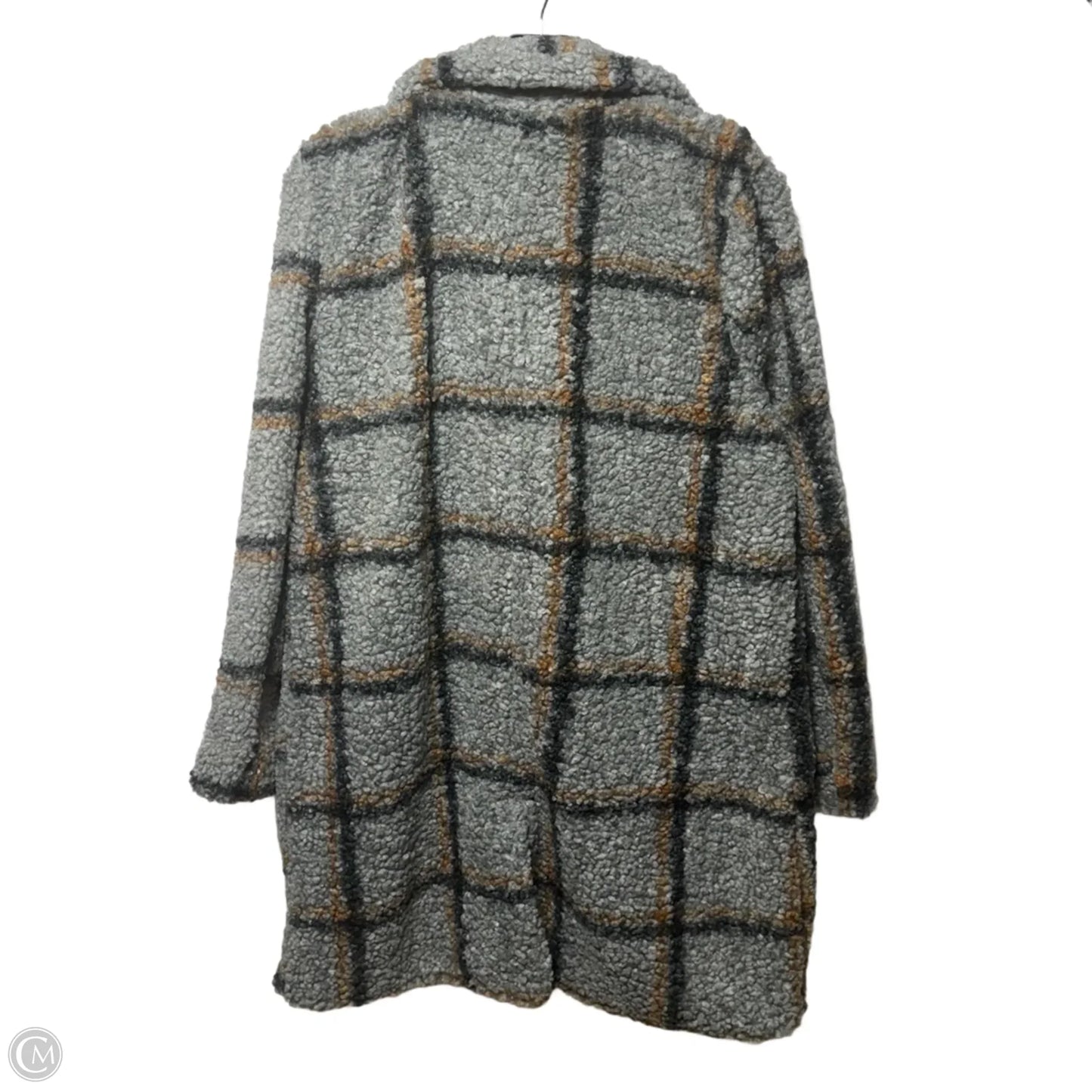 Jacket Faux Fur & Sherpa By Stoosh In Plaid Pattern, Size: Xl