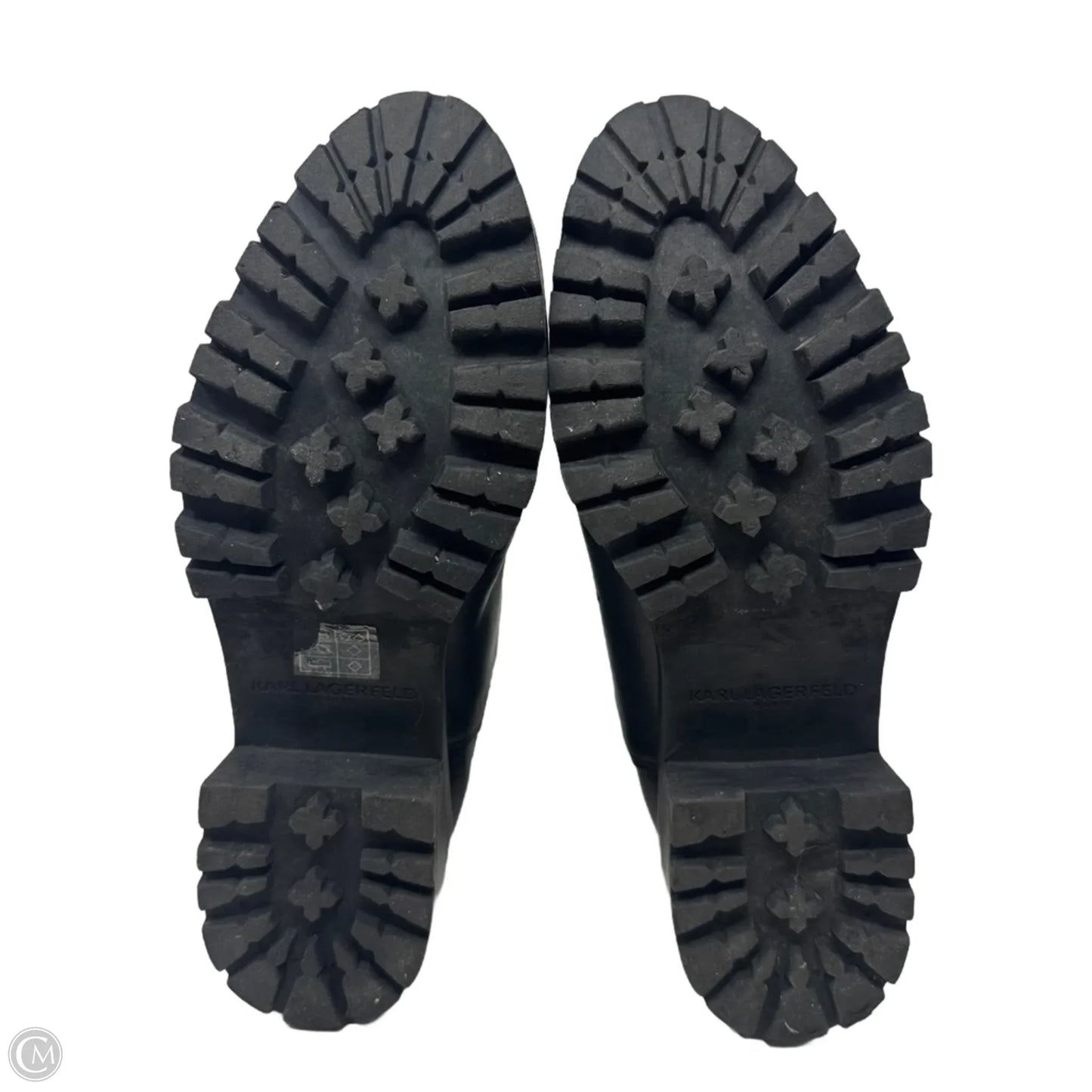 Pola Faux Pearl Studded Chelsea Bootie Designer By Karl Lagerfeld In Black, Size: 8