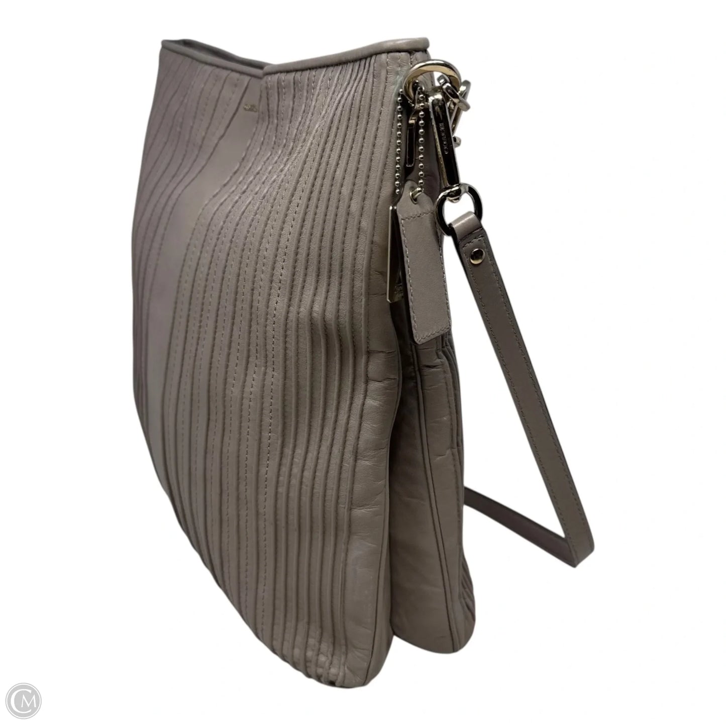 Madison Pintuck Hobo Handbag Designer By Coach, Size: Large