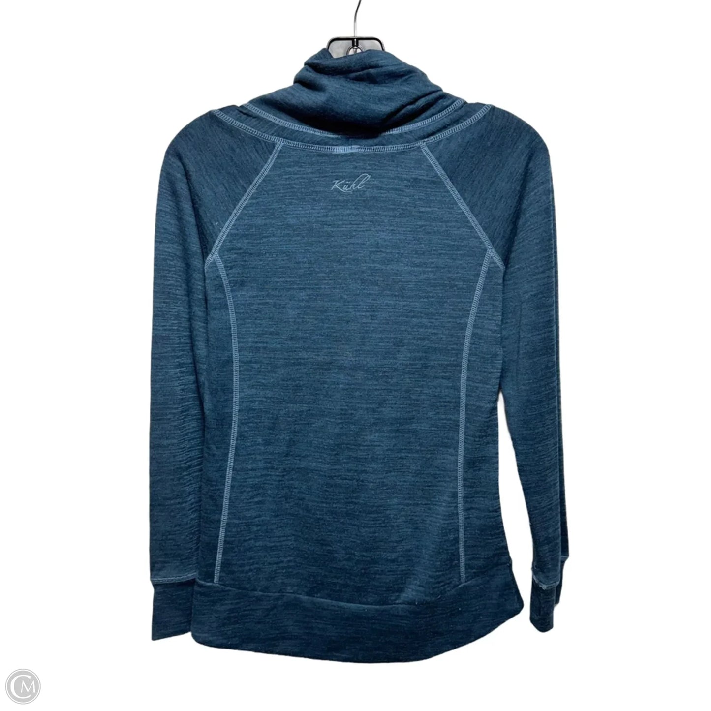 Athletic Top Long Sleeve Collar By Kuhl In Blue, Size: S