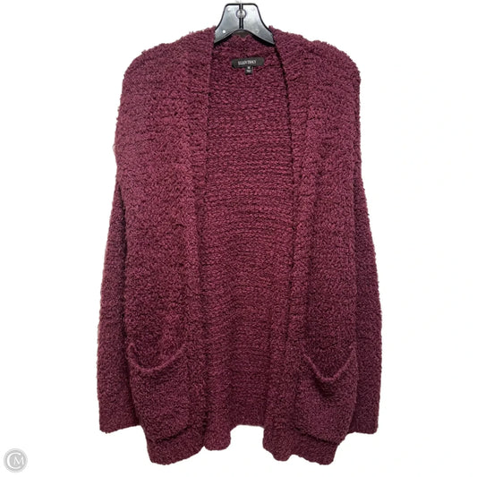 Sweater Cardigan By Ellen Tracy In Purple, Size: M