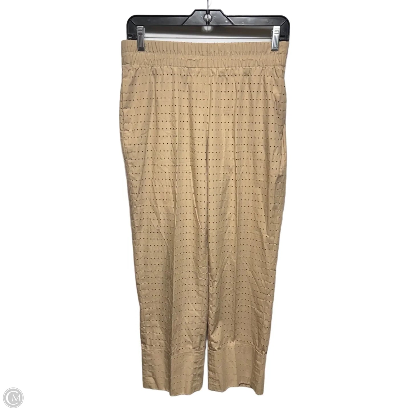 Farell Wide Cuff Crop Pants By Akris In Tan, Size: 6