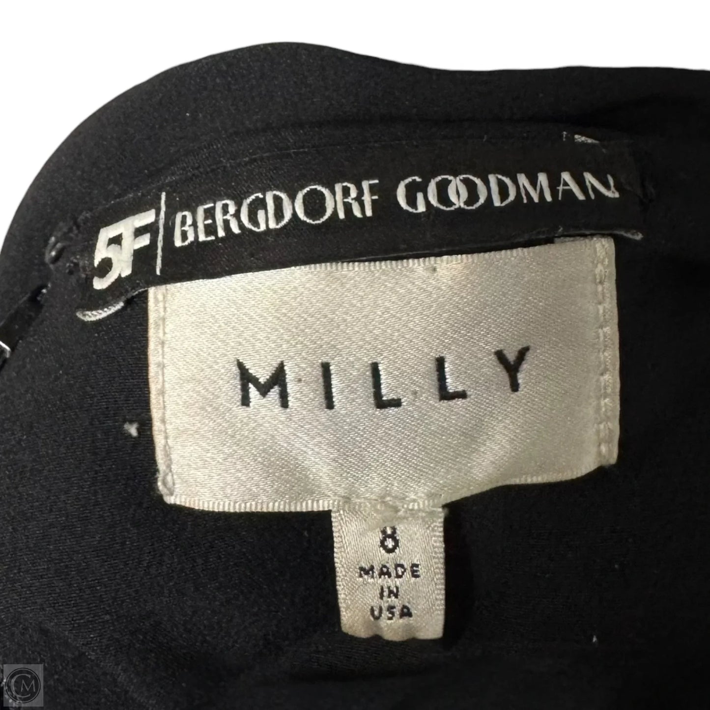 Off Shoulder Dress Designer By Milly In Black, Size: 8