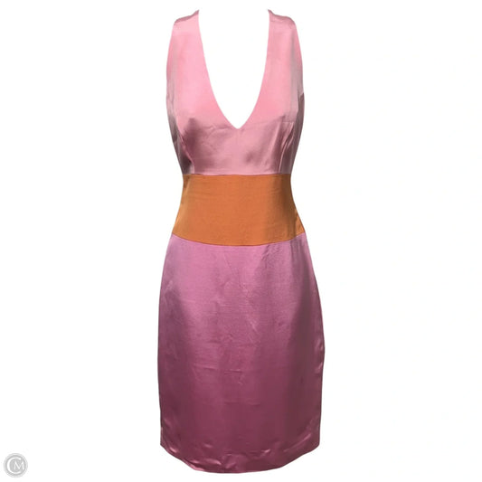 Dress Casual Short By Rene Ruiz In Orange & Pink, Size: 4 (estimated)