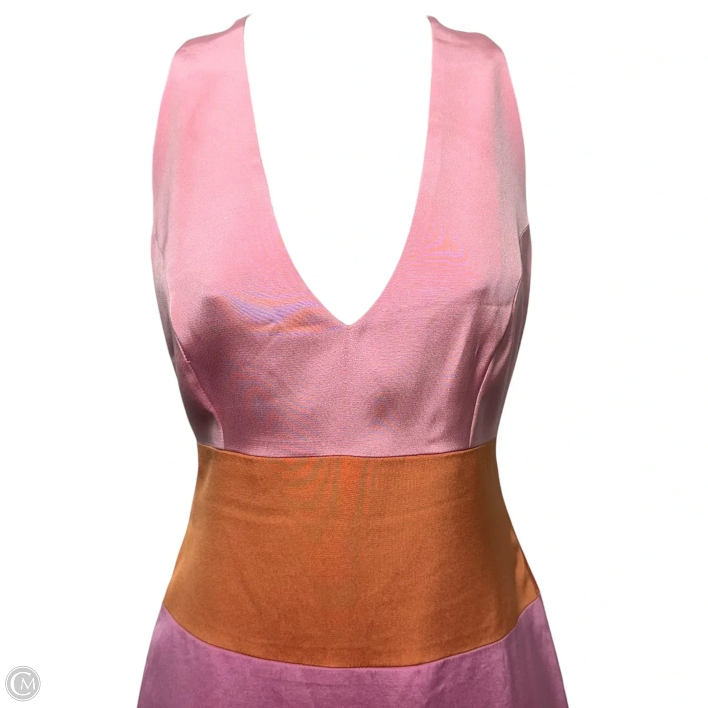 Dress Casual Short By Rene Ruiz In Orange & Pink, Size: 4 (estimated)