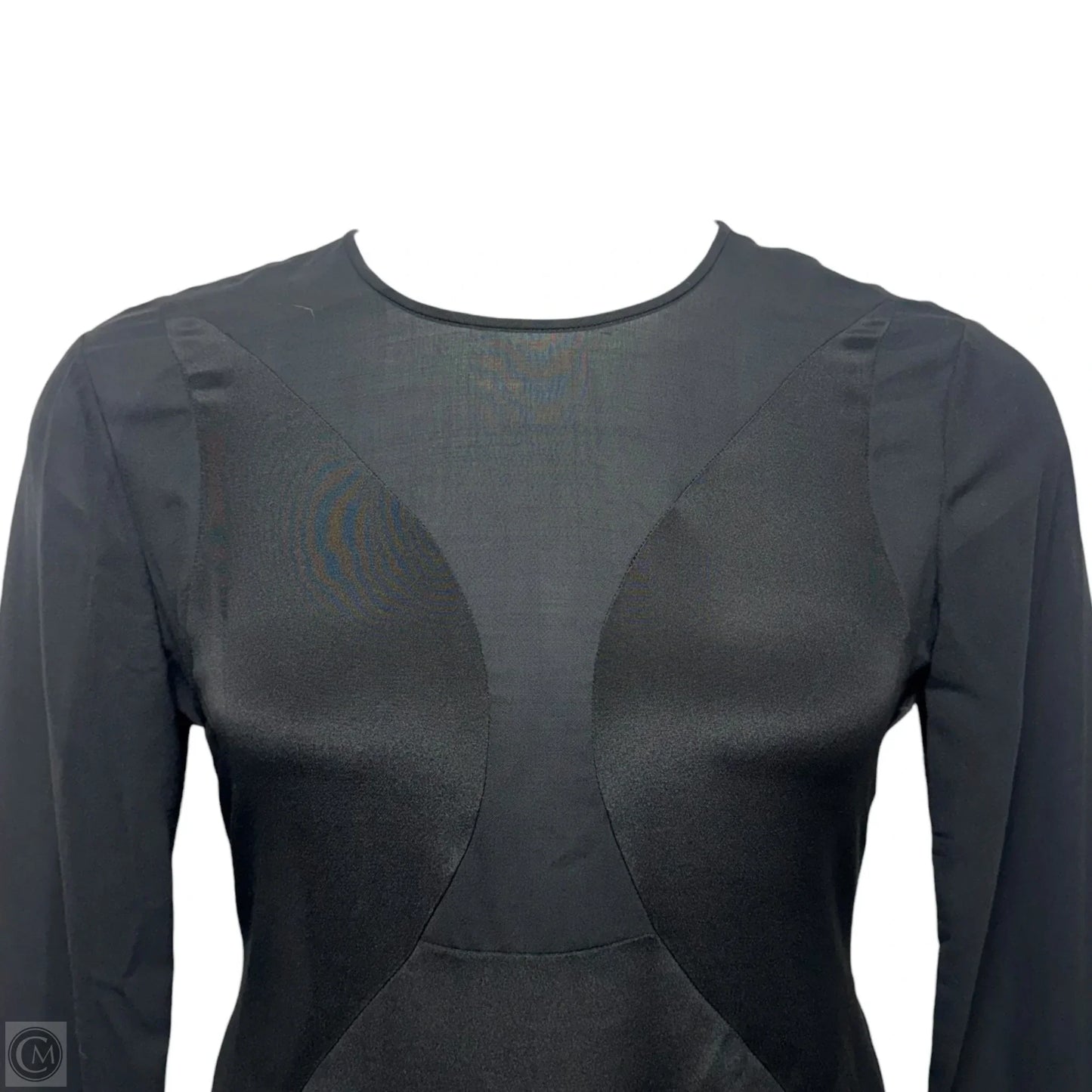 Wool & Silk Semi Sheer Dress Casual Short By Maiyet In Black, Size: 6 (EU 40)