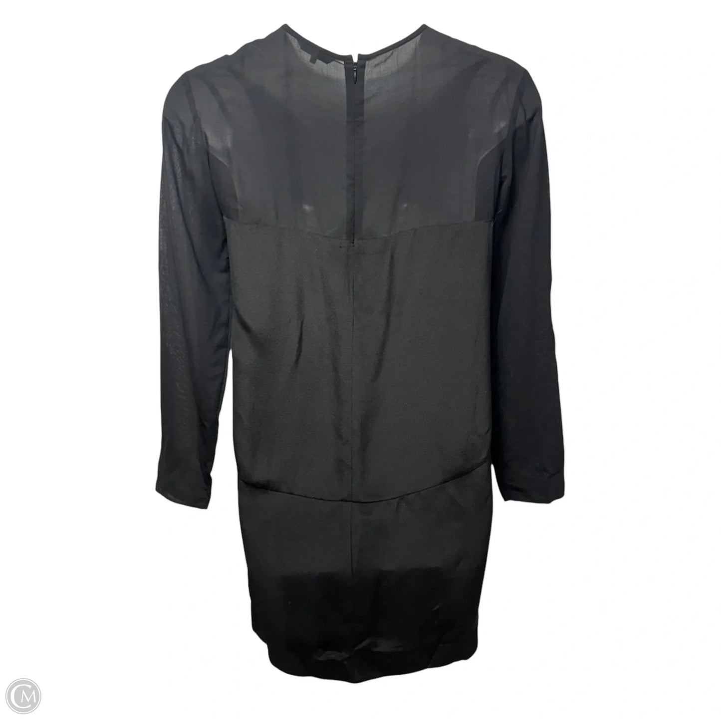 Wool & Silk Semi Sheer Dress Casual Short By Maiyet In Black, Size: 6 (EU 40)