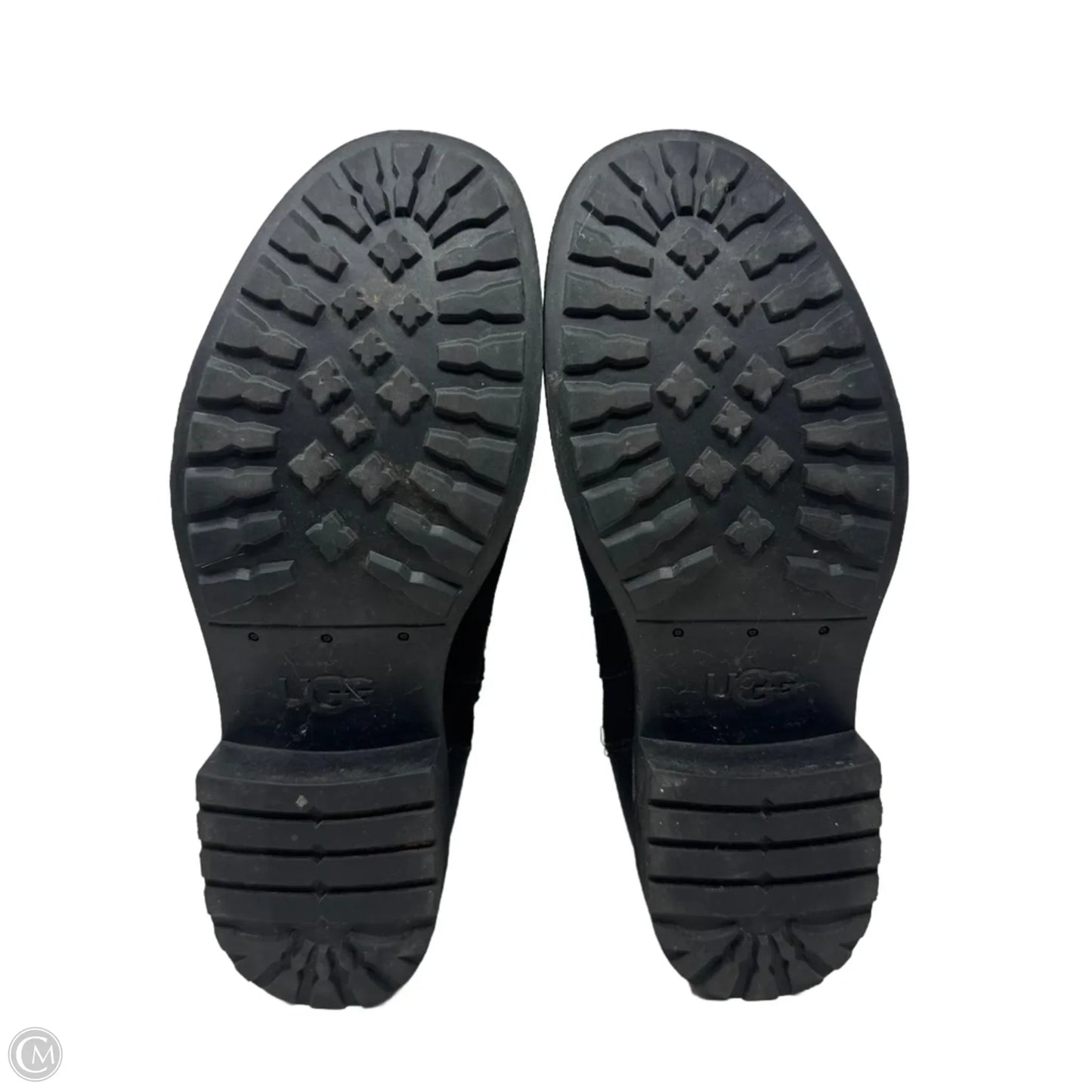 Wilde Moto Boots Designer By Ugg In Black, Size: 8